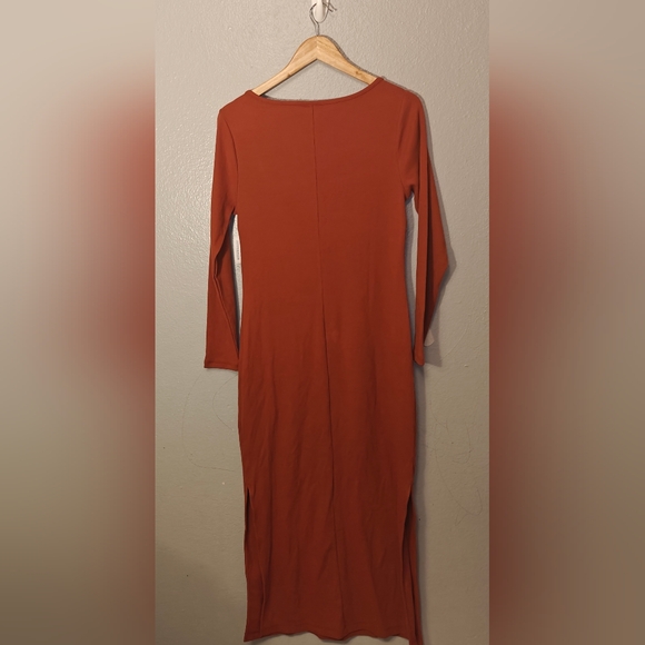 Old Navy Women's Fitted Rib-Knit Square-Neck Dress Size L - Picture 3 of 10